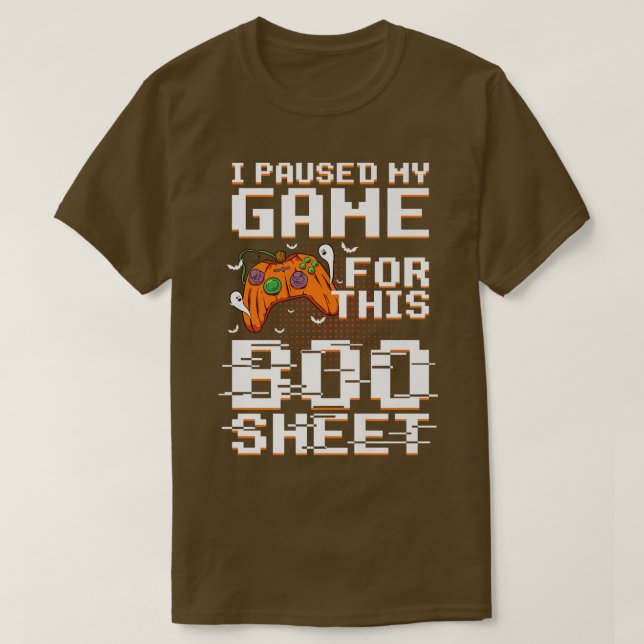 T-shirt J'Ai Suspendu Mon Jeu Pour Ce Citrouille De Feuill (Design devant)