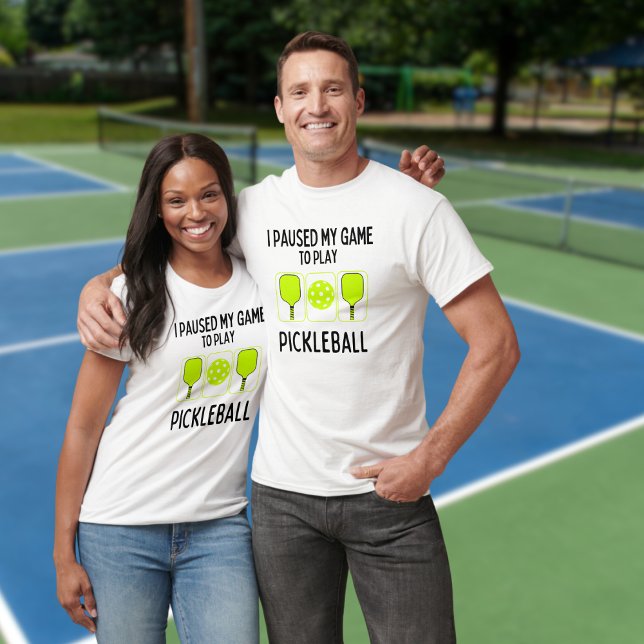 T-shirt J'ai suspendu mon jeu pour jouer au pickleball (Créateur téléchargé)