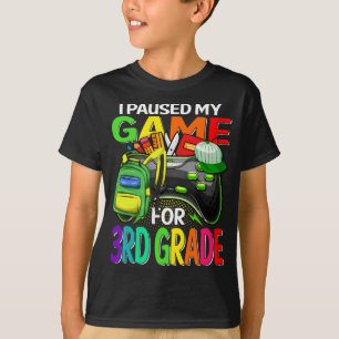 T-shirt J'Ai Suspendu Mon Jeu Pour Le Jeu De 3E Année