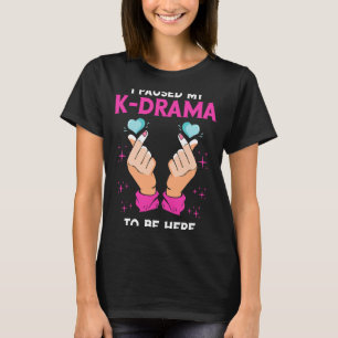 T-shirt J'Ai Suspendu Mon K Drama Kpop Heart Korean Music