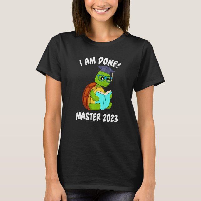 T-shirt J'ai terminé Master 2023 Master (Devant)