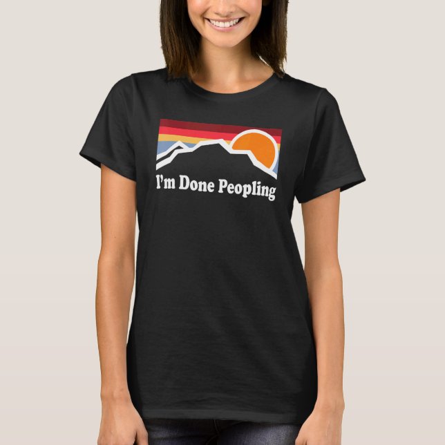 T-shirt J'ai terminé Peopling 1 (Devant)