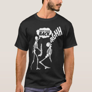 T-shirt J'ai ton joyeux squelette de chemise pays de dessi