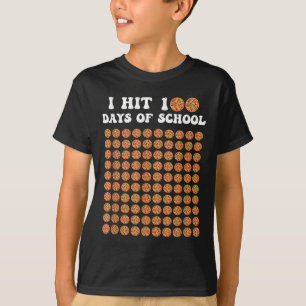 T-shirt J'Ai Touché 100 Jours De Pizza Scolaire 100E Jour