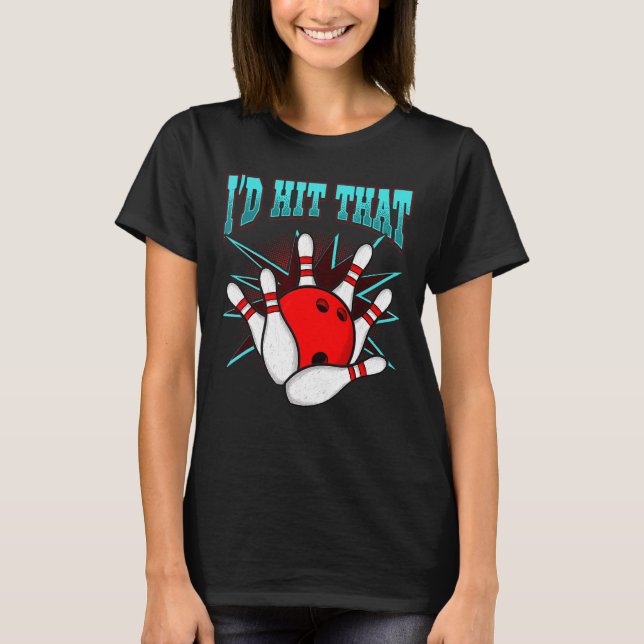 T-shirt J'Ai Touché Ce Bowling Bowling League Club (Devant)