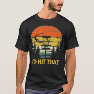 T-shirt J'Ai Touché Ce Disque Drôle Golf Vintage Frisbee G