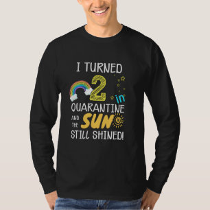 T-shirt J'Ai Tourné 2 En Quarantine Mignonne 2e Anniversai