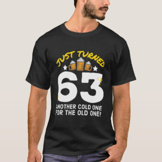 T-shirt J'Ai Tourné 63 Froid Un Pour L'Ancien 63E Naissanc