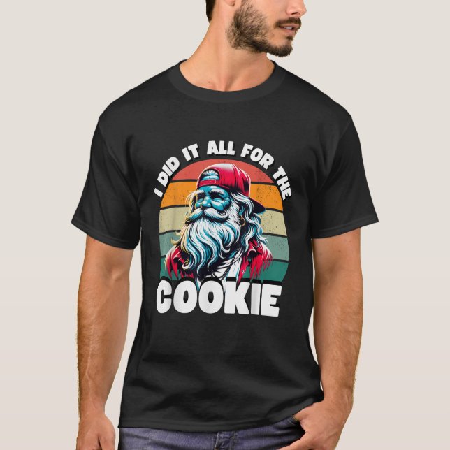 T-shirt J'Ai Tout Fait Pour Le Cookie Funny Père Noël Funn (Devant)