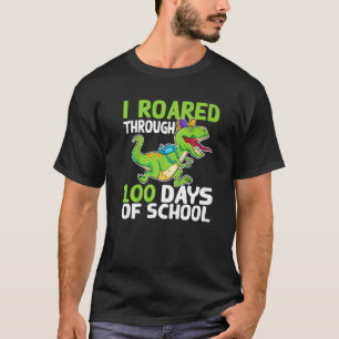 T-shirt J'Ai Traversé Mon Chemin Pendant 100 Jours De Dino