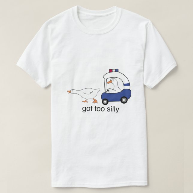 T-shirt J'Ai Trop Mal Drôle L'Humour De La Police Des Oies (Design devant)