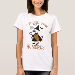 T-shirt J'Ai Trouvé Cette Sorcière Halloween Humerus Drôle