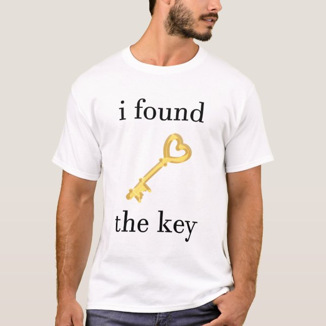 T-shirt j'ai trouvé la clé (Devant)