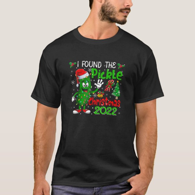 T-shirt J'Ai Trouvé Le Pickle Christmas 2022 Père Noël Pic (Devant)