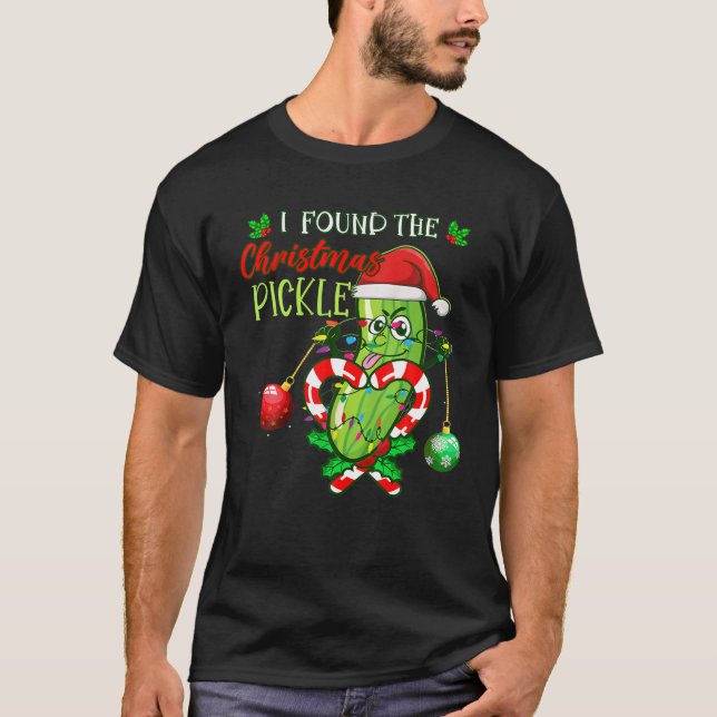 T-shirt J'Ai Trouvé Le Pickle Noël Drôle Les Pickles Xmas  (Devant)