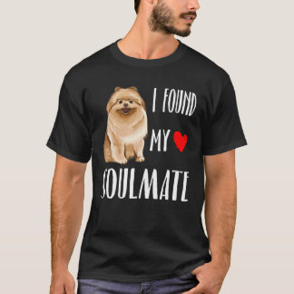 T-shirt J'ai trouvé mon âme sœur Pomeranian Chien Meilleur