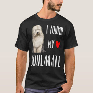 T-shirt J'Ai Trouvé Mon Âme Soeur Vieux Berger Anglais Chi