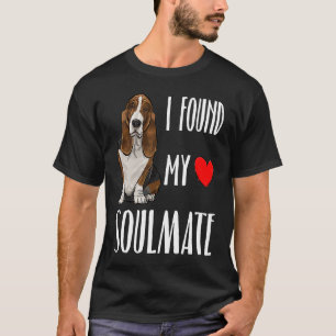 T-shirt J'Ai Trouvé Mon Amis Soulmate Basset Hound Dog Mei