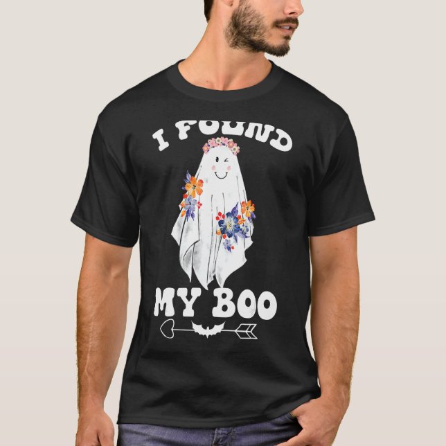 T-shirt J'Ai Trouvé Mon Boite Elle A Trouvé Son Boo Drôle  (Devant)