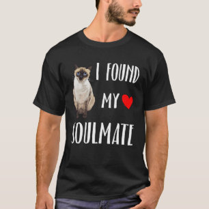 T-shirt J'Ai Trouvé Mon Époux Siamese Chat Meilleur Ami