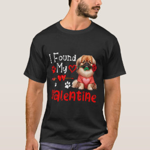 T-shirt J'ai trouvé mon Pékinois de la Saint-Valentin avec