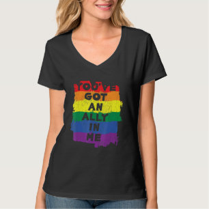 T-shirt J'Ai Un Allié En Moi Pride Transgenre Lesbian Gay