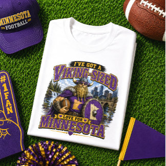 T-shirt J'ai un amour de la taille d'un Viking pour le foo