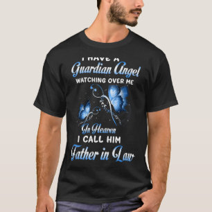T-shirt J'Ai Un Ange Gardien Qui Me Surveille Mon Père
