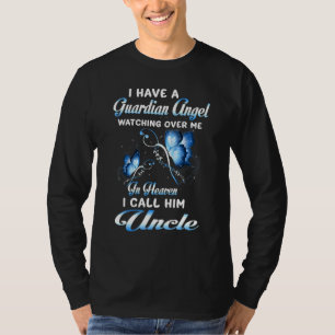 T-shirt J'ai un ange gardien qui veille sur moi au ciel