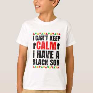 T-shirt J'Ai Un Cadeau Fils Noir Pour Maman Frican