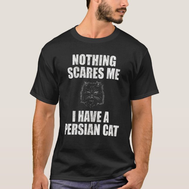 T-shirt J'ai un chat persan 1 (Devant)