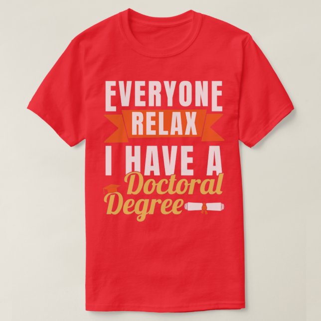 T-shirt J'Ai Un Doctorat (Design devant)