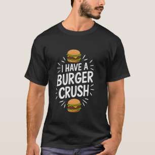 T-shirt J'ai un faible pour les burgers, Fou de Burger Fas