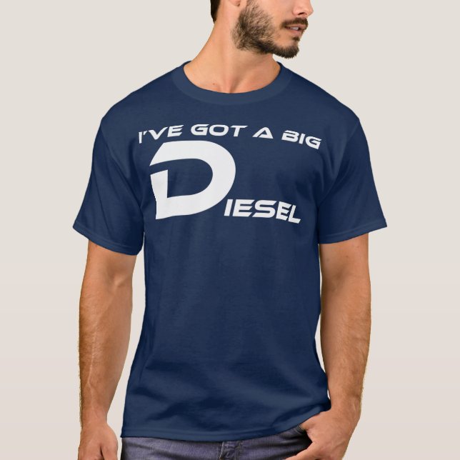 T-SHIRT J'AI UN GRAND HUMOUR DIESEL FUNNY 4X4 (Devant)