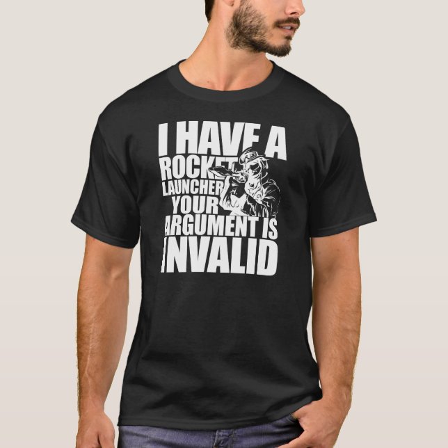 T-shirt J'ai un lance-roquettes (Devant)