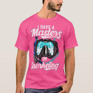 T-shirt J'Ai Un Maître En Snorkeling Snorkel Plongée