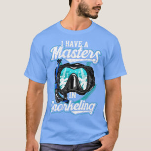 T-shirt J'Ai Un Maître En Snorkeling Snorkel Plongée