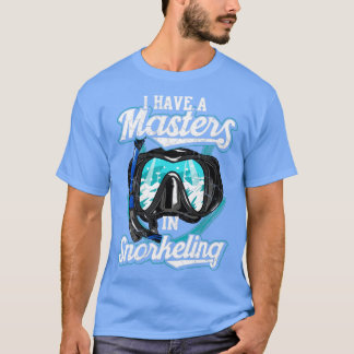 T-shirt J'Ai Un Maître En Snorkeling Snorkel Plongée