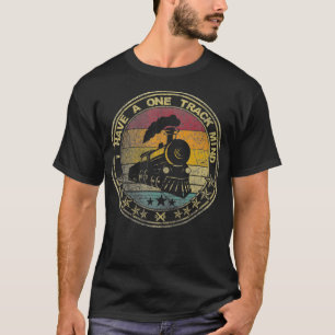 T-shirt J'Ai Un Modèle De Moteur Rétro-Train À Une Voie
