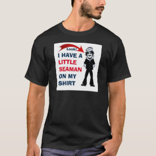 T-SHIRT J'AI UN PETIT MARIN SUR MA CHEMISE