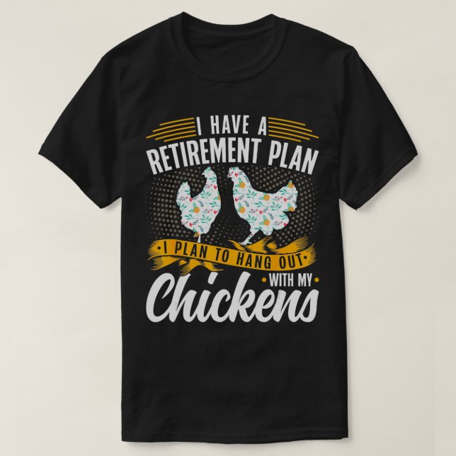 T-shirt J'Ai Un Plan Pour La Retraite Des Agriculteurs De  (Design devant)