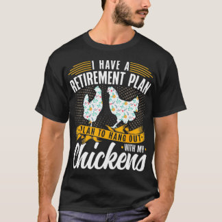 T-shirt J'Ai Un Plan Pour La Retraite Des Agriculteurs De 