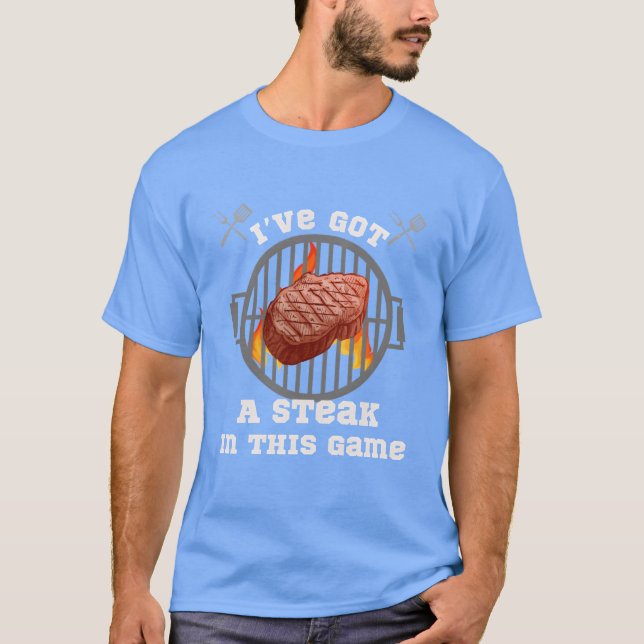 T-shirt Jai Un Steak Dans Son Jeu ami drôle (Devant)