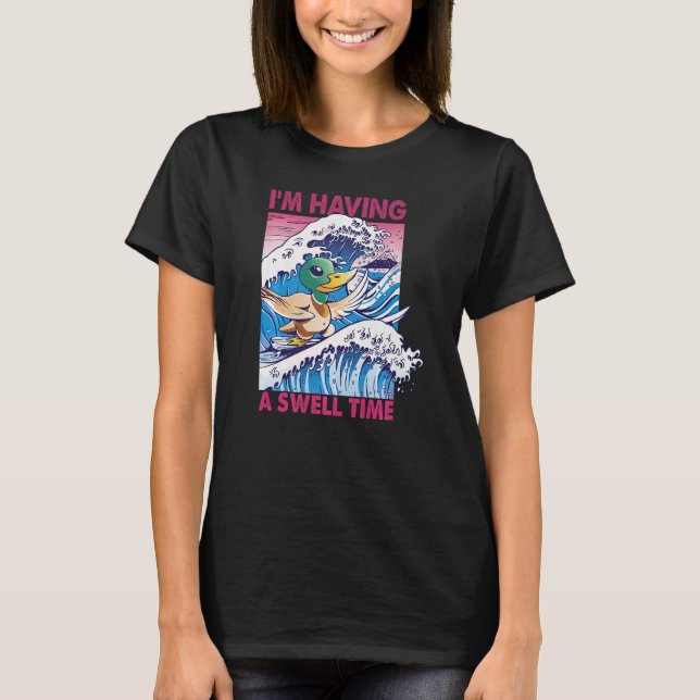 T-shirt J'ai un Surf de canard de surf (Devant)