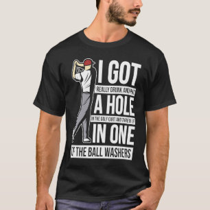T-shirt J'ai un trou dans un sac de golf de golf