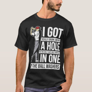 T-shirt J'ai un trou dans un sac de golf de golf