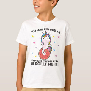 T-shirt J'Ai Un Vélo - Sweet Unicorn Donut Unicycle