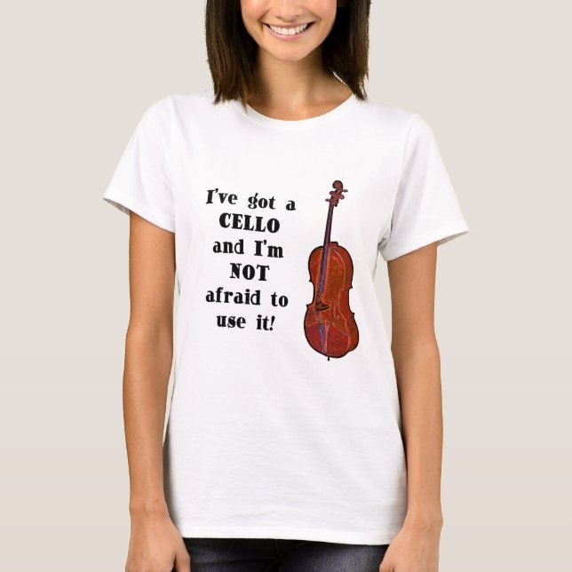 T-shirt J'ai un violoncelle (Devant)