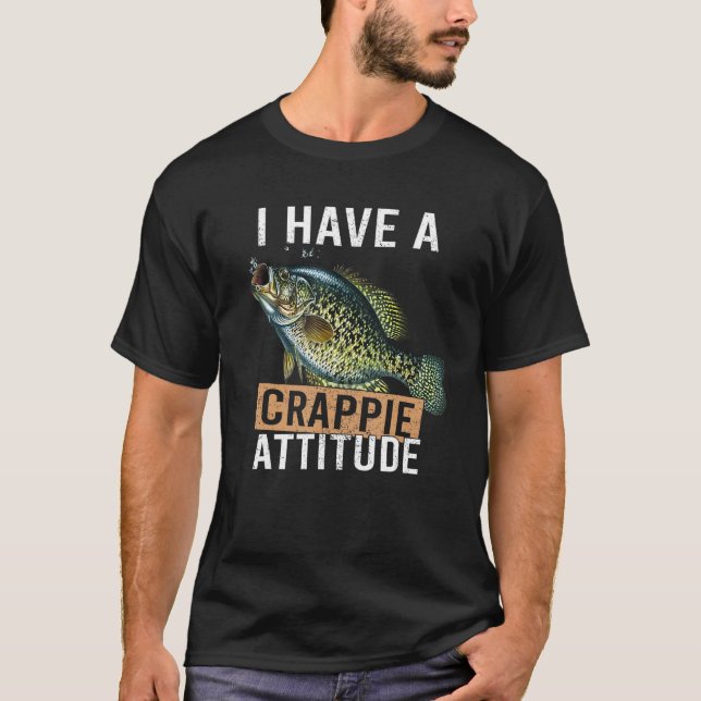 T-shirt J'ai une attitude merdique pêche (Devant)