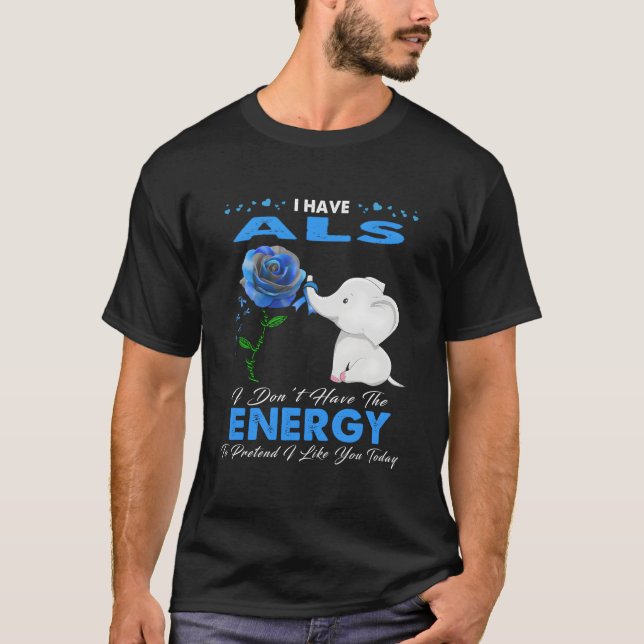 T-shirt J'ai une conscience de la SLA (Devant)